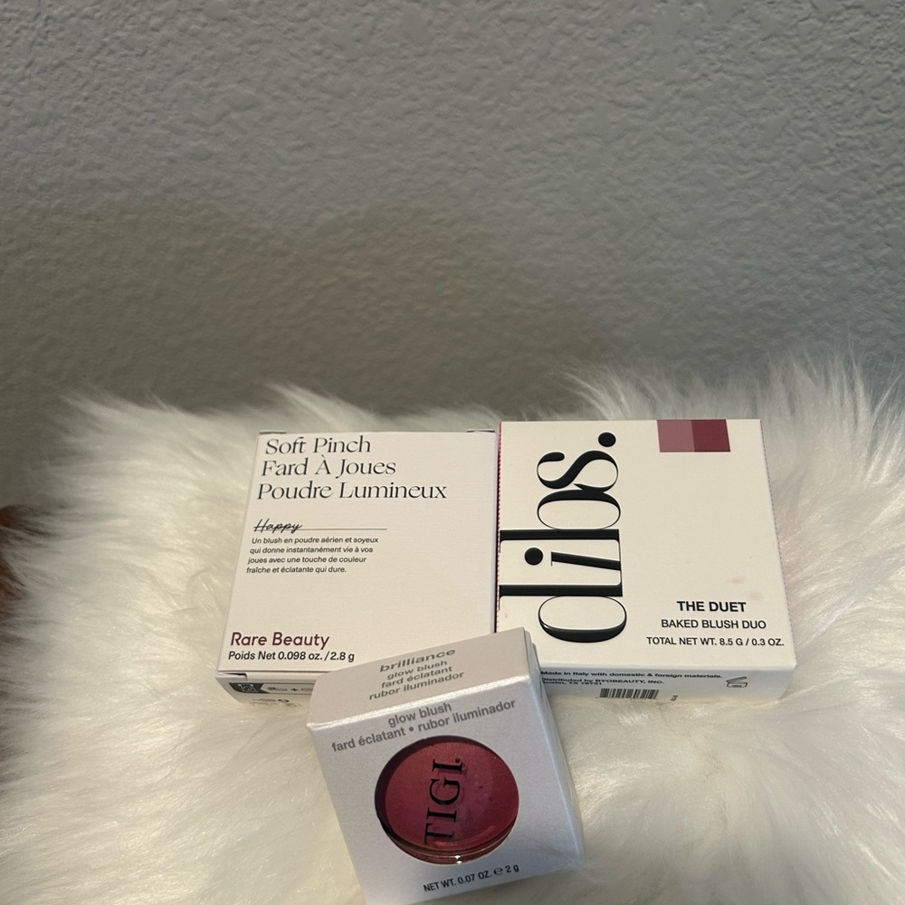 New Blush Bundle- 3 pcs- Rare Beauty, DIBS, TIGI Blush Bundle